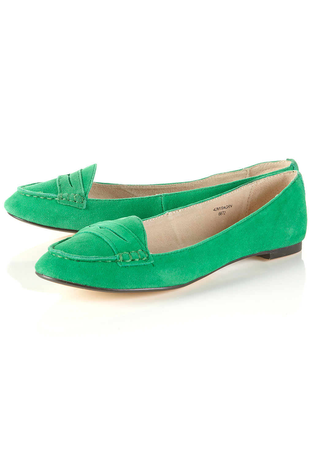 Marcus Green Suede Loafers 28