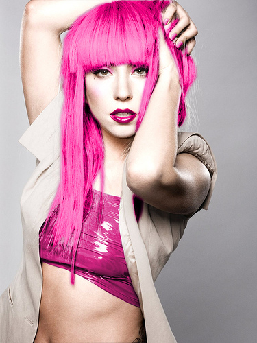 Lady Gaga channels Barbie's fav pink